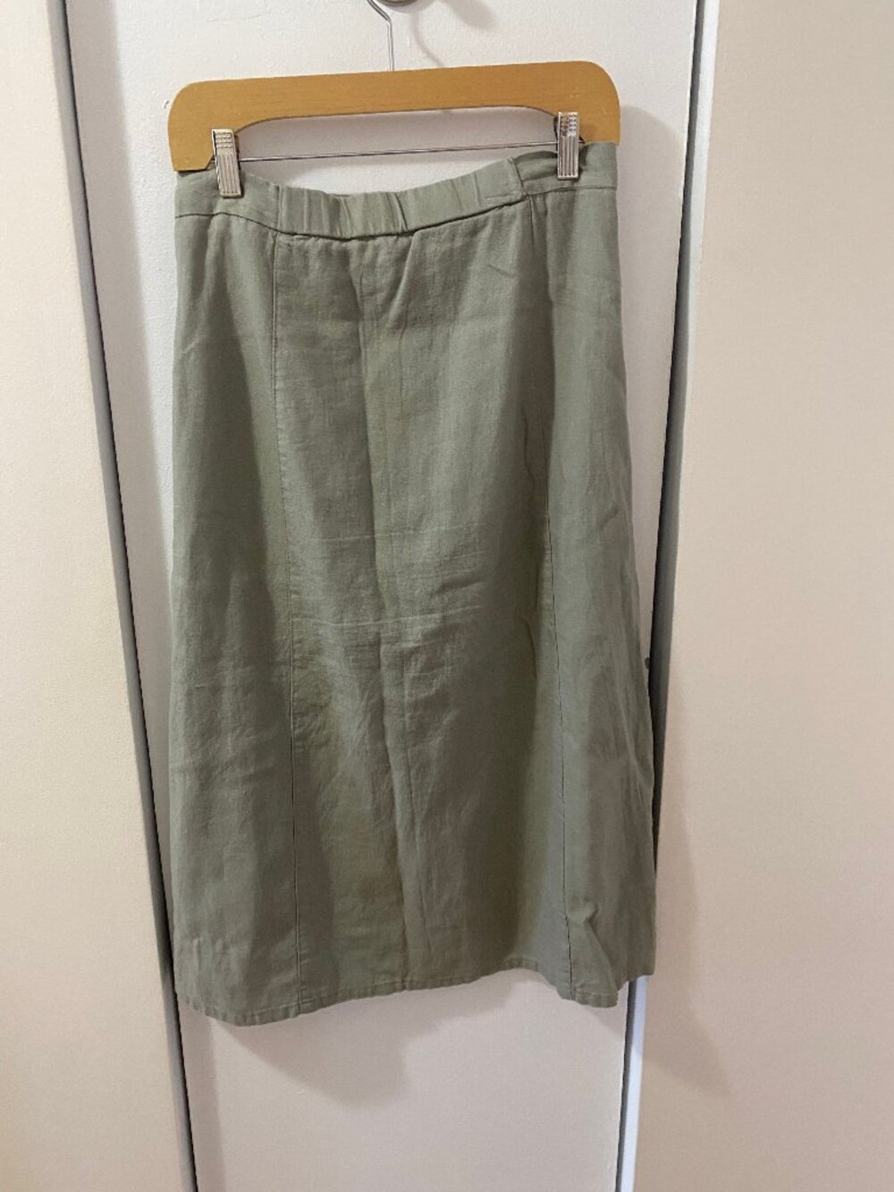 Vintage style linen midi skirt M - Picture 2 of 7